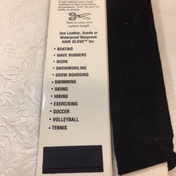 The Hair Glove Black Suede Cycle Series 8" Adjustable - Picture 3 of 4